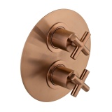 Cutout image of Vado Individual Elements DX Brushed Bronze Dual Outlet Shower Valve